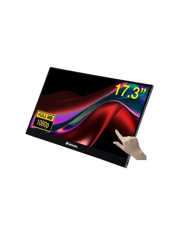 Verbatim 49593 Portable Alu 17.3 Zoll Full HD IPS Panel 16:9 Touch Monitor