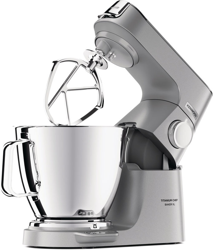 Kenwood KVL85.004SI Titanium Chef Baker Küchenmaschine XL 1.200W silber