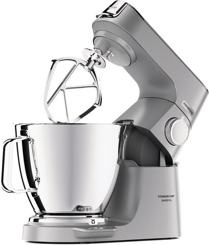 Kenwood KVL85.004SI Titanium Chef Baker Küchenmaschine XL 1.200W silber